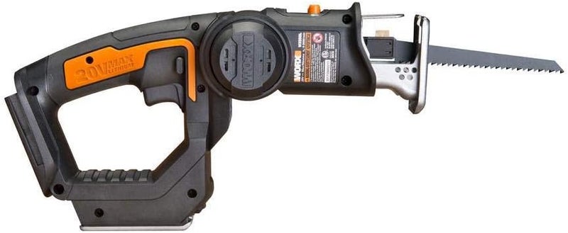 WORX Cordless Reciprocating Saw&Jigsaw, 20V ¾" 2-in-1 Saw, ¾" Stroke Length, 2-in-1 functions, 4 Blades for Different Materials, Compact&Lightweight Design, Tool Only, PowerShare - Image 4